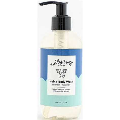 Tubby Todd Hair + Body Wash Fragrance Free Ingredients