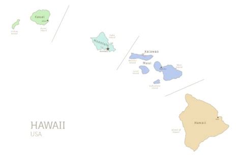 Hawaii Counties Map | Mappr