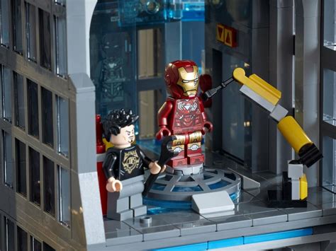 The LEGO Avengers Tower stands over 35.5" tall