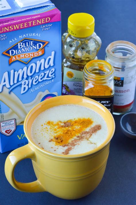 Homemade Turmeric Almond Milk with Almond Breeze