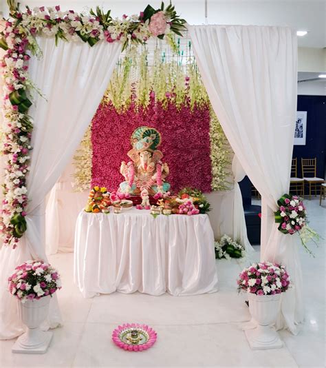 The Best Ganpati Decoration Ideas With Flowers 2022 - Decor