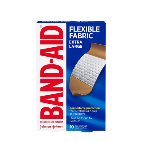 Band-Aid Brand Flexible Fabric Adhesive Bandages for Comfortable ...