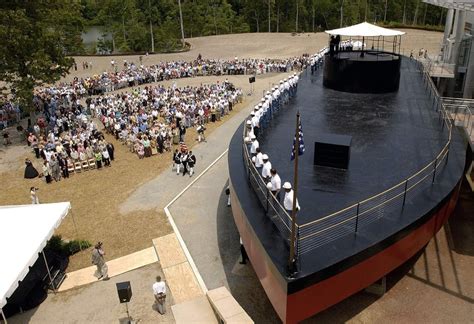 Full scale replica of the USS Monitor at the Mariners Museum and Park, Newport News, Va ...