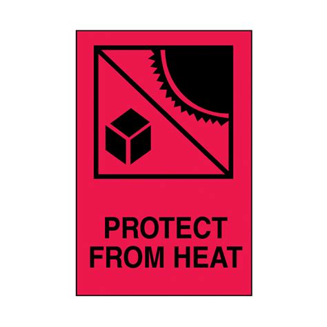 Brady Shipping Label Protect from Heat 100x150 500 per Roll 834409 | Shipping label, Labels ...