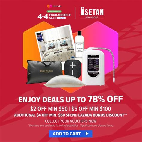 Isetan Lazada 4.4 Sale Up To 78% OFF (4 Apr 2022 - 6 Apr 2022)