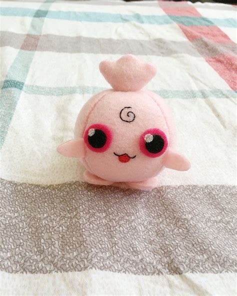 Cute handmade Igglybuff pokemon plush and toy, pokemon go key chain and ...