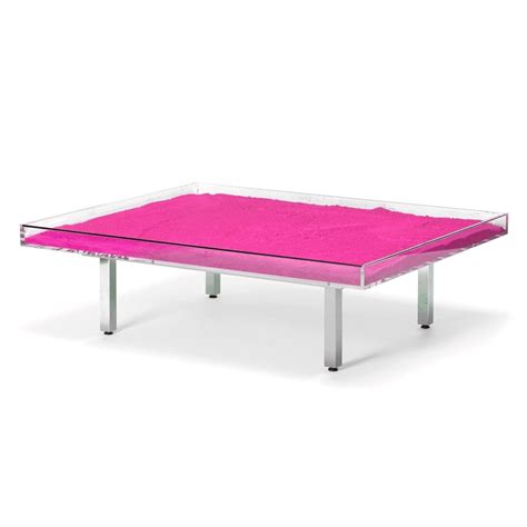 Yves Klein Pink "Monopink" Glass Coffee Table | Collectioni