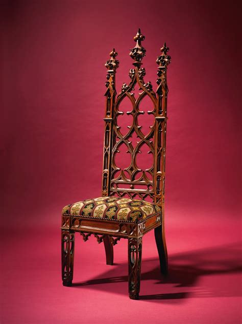 477 a gothic revival stanton hall type carved oak side chair new york circa 1845 60 – Artofit