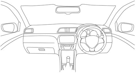 Car Interior Drawing at PaintingValley.com | Explore collection of Car ...