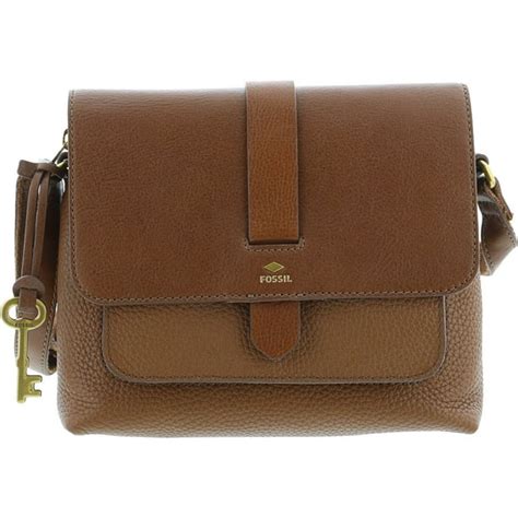 Fossil Women's Kinley Small Crossbody Leather Cross Body Bag - Brown ...