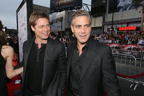 Brad Pitt and George Clooney Friendship Pictures | POPSUGAR Celebrity ...