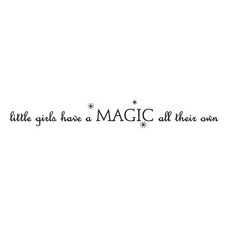 Little Girls Magic Wall Quotes™ Decal | WallQuotes.com