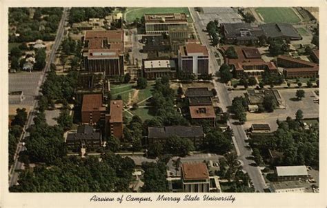 Murray State University - Aerial View of Campus Kentucky Postcard