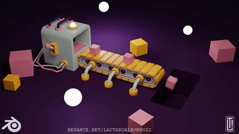 3D Factory Animation made in Blender on Behance