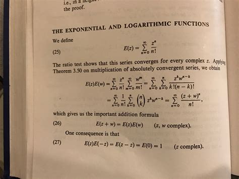 calculus - How does this definition of the exponential function have E(0)=1? - Mathematics Stack ...