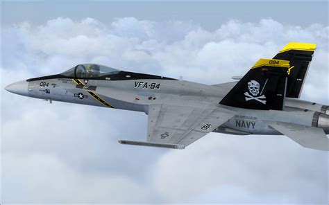 US Navy F/A-18C Jolly Rogers CAG for FSX