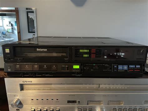 I bought my first Betamax player and one tape at a thrift store for $30 ...