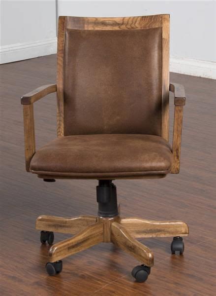 Sunny Designs Sedona Rustic Oak Office Chair | Rustic office chairs, Office chair design ...