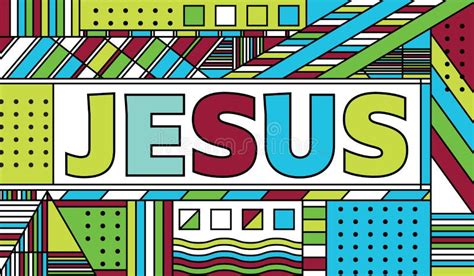 The Name Jesus Graffiti Style Stock Illustration - Illustration of ...