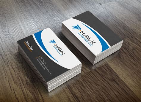 Professional, Upmarket, Trucking Company Business Card Design for Hawk Logistics, LLC by ...