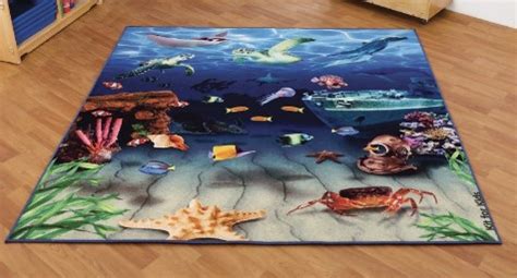 Natural World Ocean and Beach Double Sided Carpet - Sense Sensory