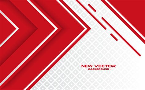 Red White Vector Wallpaper