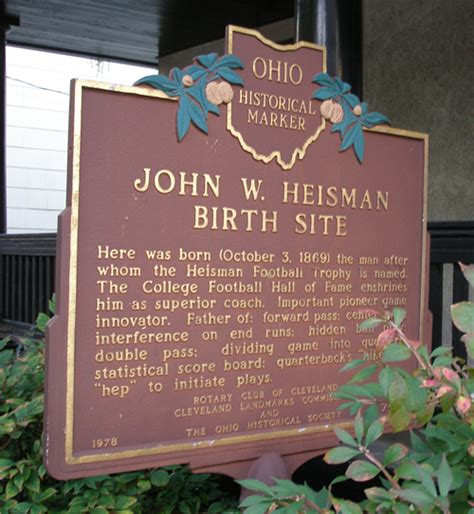 John Heisman birthplace - Cleveland 101Cleveland 101