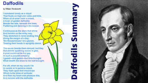 Summary of Daffodils [Poem] by William Wordsworth - ELTES