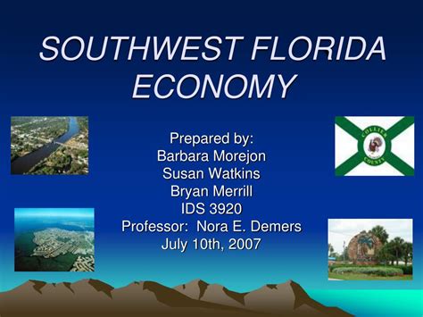 PPT - SOUTHWEST FLORIDA ECONOMY PowerPoint Presentation, free download ...