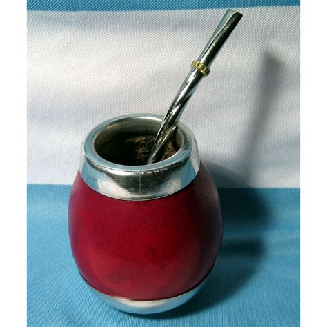 ARGENTINA MATE GOURD YERBA TEA CUP WITH STRAW BOMBILLA GAUCHO HANDMADE NEW 0043 - Walmart.com ...