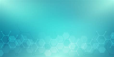 Premium Vector | Abstract background with molecular structures or ...