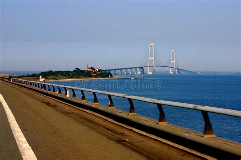 Great Belt Bridge Denmark stock image. Image of connection - 15882701