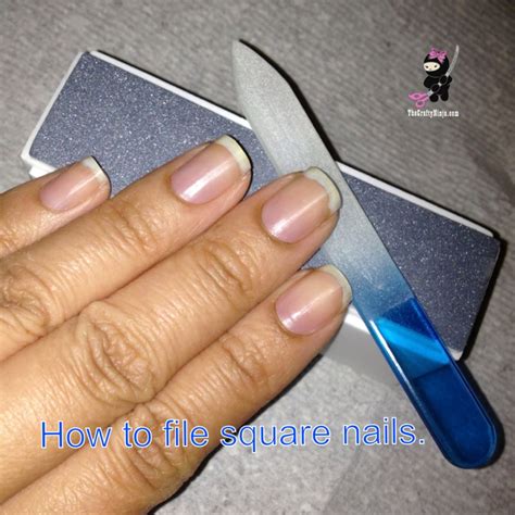 How to File Square Nails | The Crafty Ninja