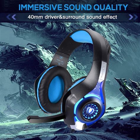 BlueFire Professional 3.5mm PS4 Gaming Headset (Blue)