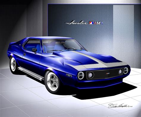 1971 AMC Javelin AMX Customized Edition Art Prints by Danny Whitfield ...