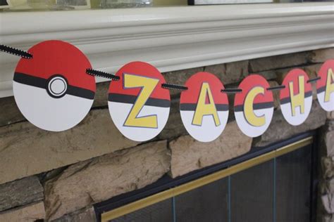 Pokemon Inspired Banner Pokemon Inspired Birthday Pokemon