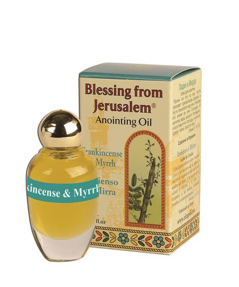 Buy Blessing from Jerusalem Anointing Oil Frankincense & Myrrh Fragrance (12 ml) | Israel ...