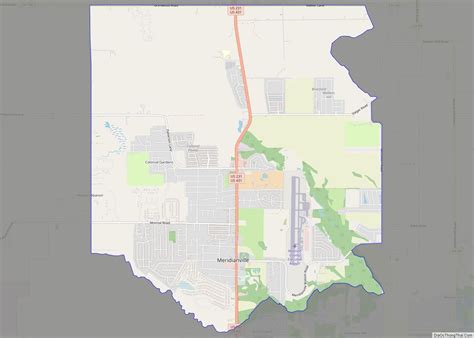 Map of Meridianville CDP - Thong Thai Real