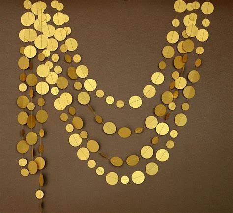 Gold Decor, Gold Wedding Decor, Gold Decorations, Gold Wedding Garland ...