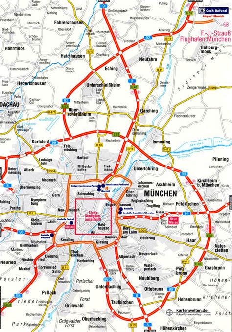 Munich Germany : City Map of Munich