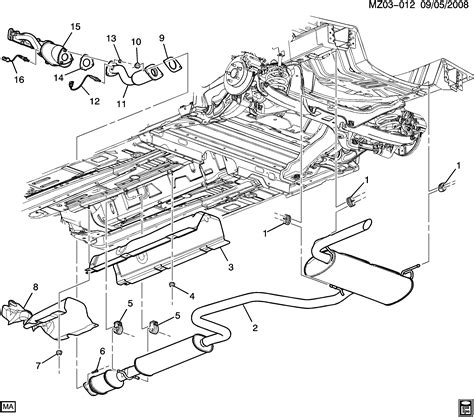 Malibu - Exhaust system > Chevrolet EPC Online > Nemiga.com