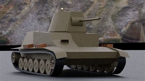 7TP - polish tank - World of Tanks edition 3D model | CGTrader