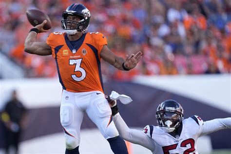 Russell Wilson leads sloppy Broncos past Texans 16-9 | AP News