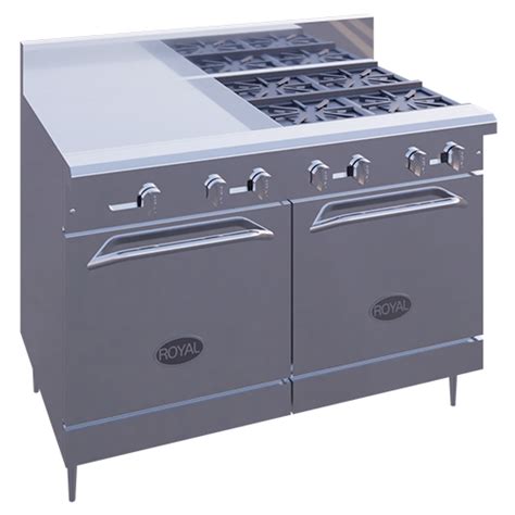 48" Range - 4 Burners, 24″ W Griddle For Sale