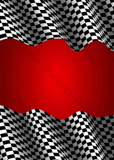 Checkered Red Background Decorative Racing Flag | AI Free Download - Pikbest