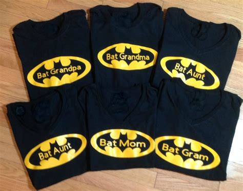 Batman Birthday Party Family Custom T-shirts Superhero Family | Etsy