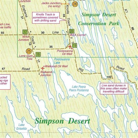 Westprint Simpson Desert Map - Free Delivery | Snowys Outdoors