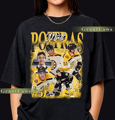 Matt Poitras Boston Ice Hockey Shirt Ice Hockey Shirt - Etsy