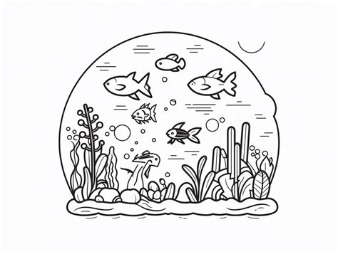 Ecosystem Coloring For Kids - Coloring Page