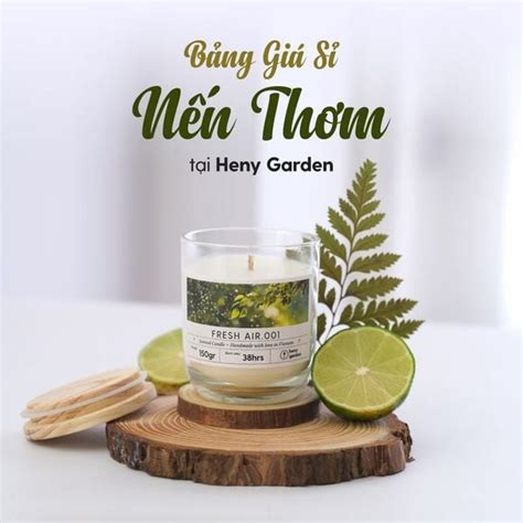 Bảng Giá Sỉ Nến Thơm Heny Garden